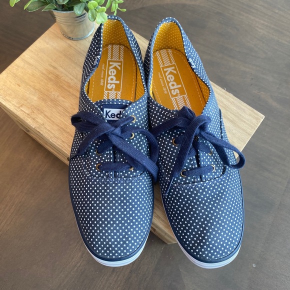 Keds polka dot navy sneakers